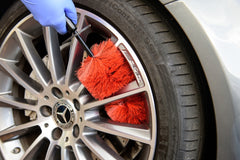 Professional Red & Black Alloy Wheel Brush