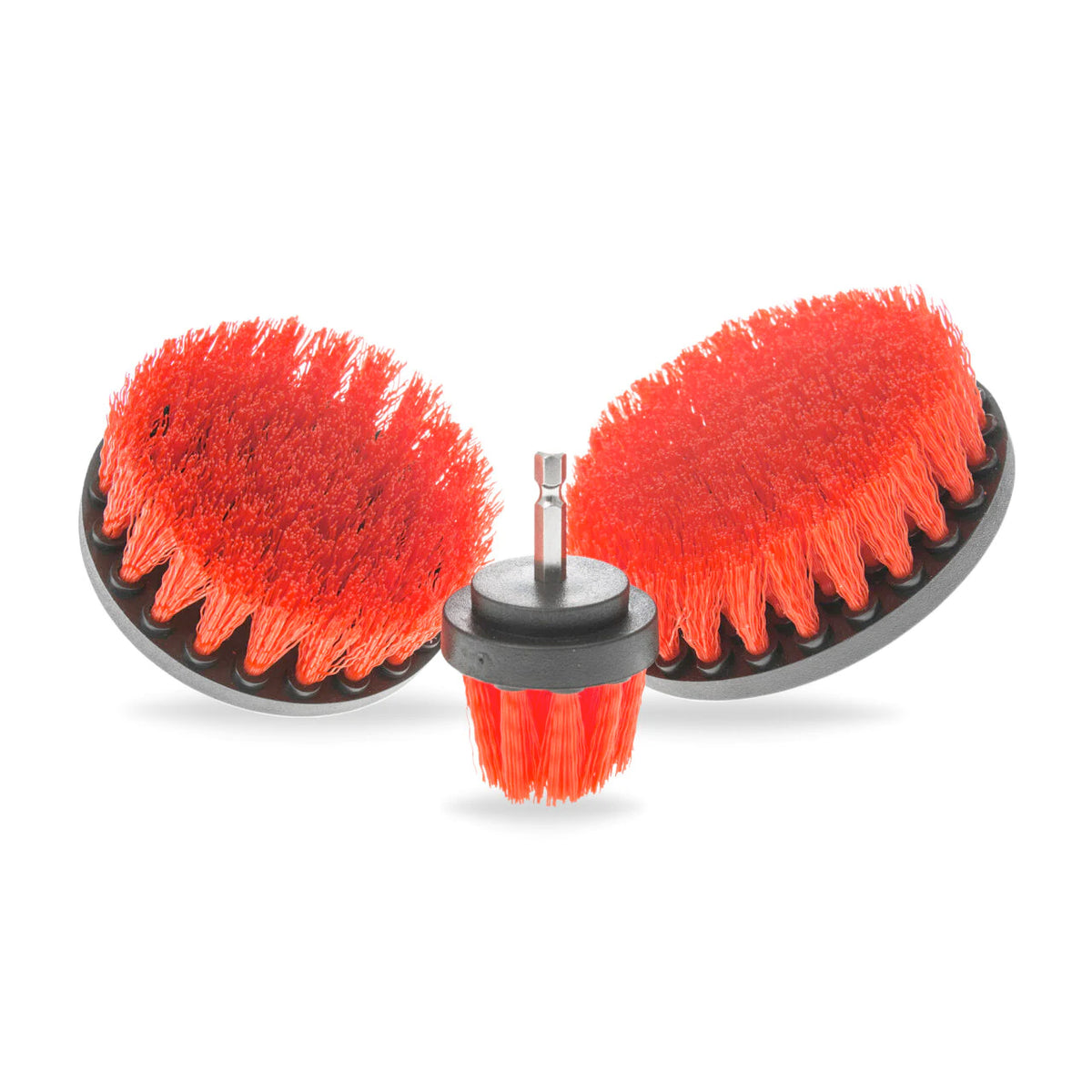 Stiff Bristle Carpet Drill Attachable Brushes - 5 Inch